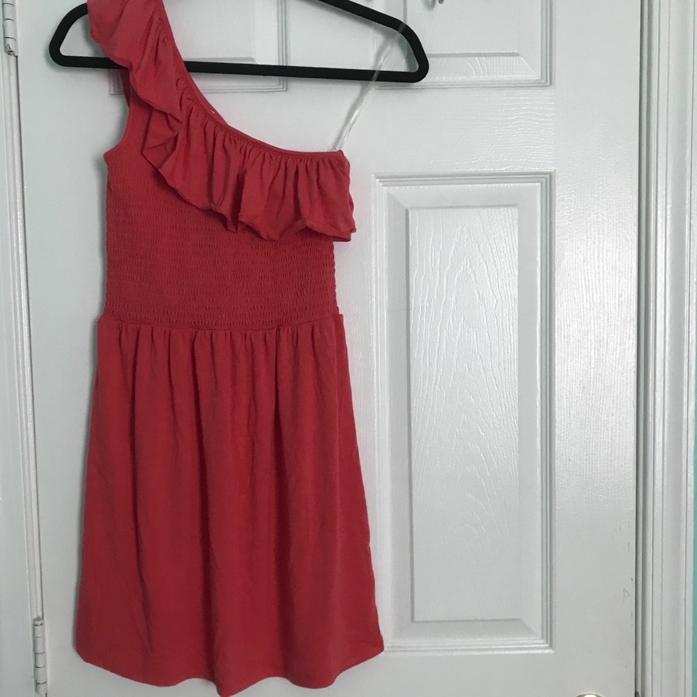 One Strap Coral Dress